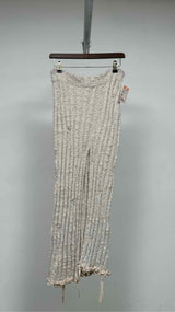 Acne Studios Distressed Front-slit Rib-knit Long Skirt