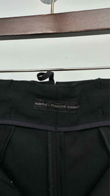 Marithé + François Girbaud Belted Side Pin-stripe Wide Pants