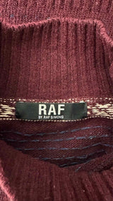 Raf by Raf Simons High-neck Patchwork Nordic Sweater