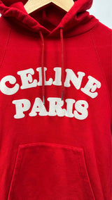 CELINE Flocked Logo Hoodie