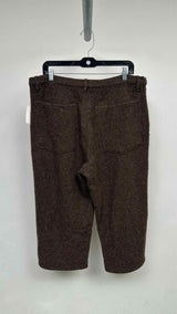 Comme Des Garcons Shirt Boiled Wool Cropped Wide Pants