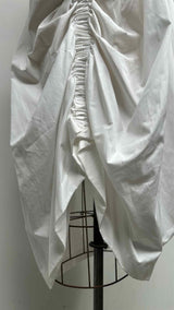 Noir Kei Ninomiya Puff-sleeve Ruched Shirt Maxi Dress