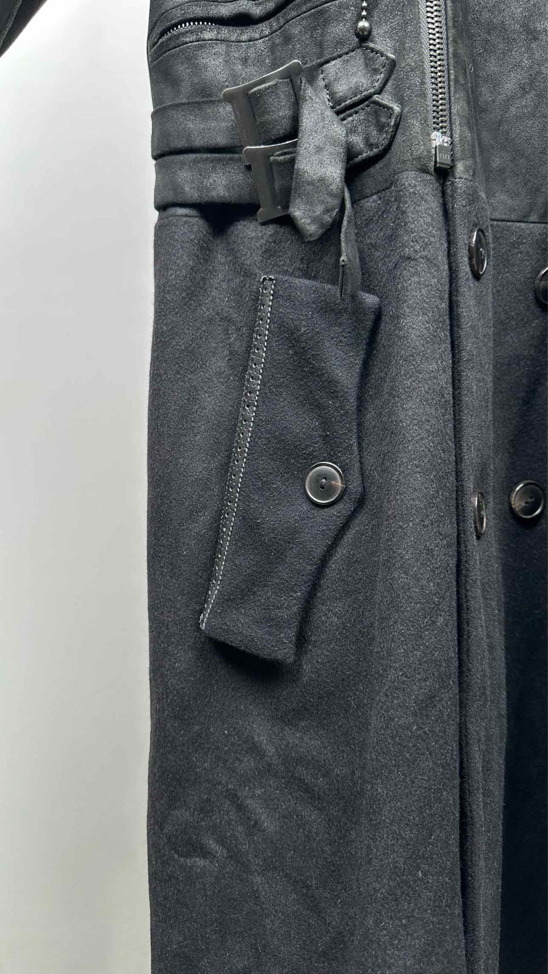 Number (N)ine Detailed Suede Hybrid Coat