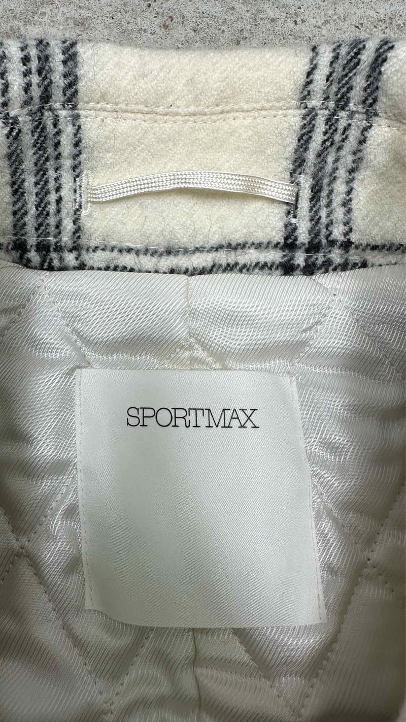 Sportmax Check Oversized Short Coat