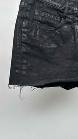 Chanel Waxed Low-end Denim Shorts