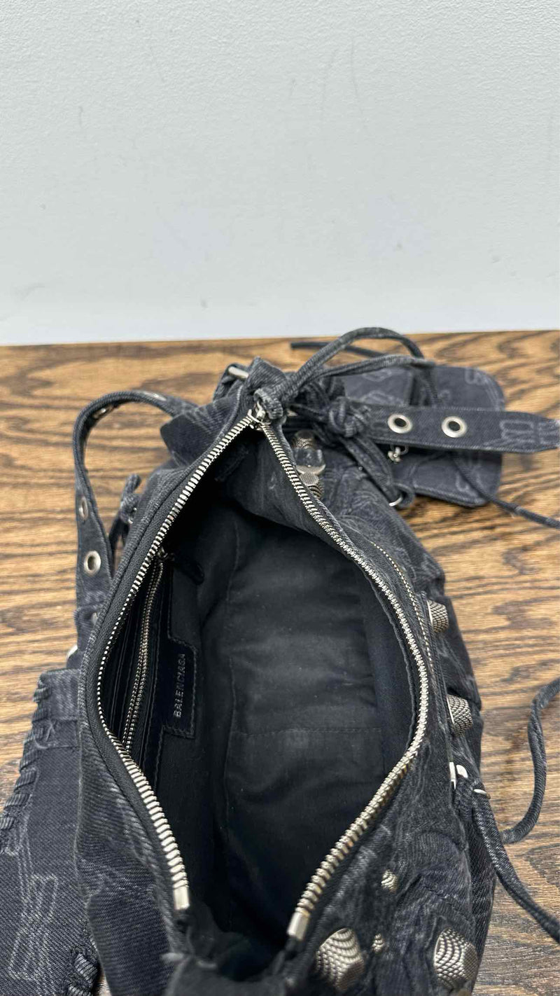 Balenciaga Denim Monogram Bag