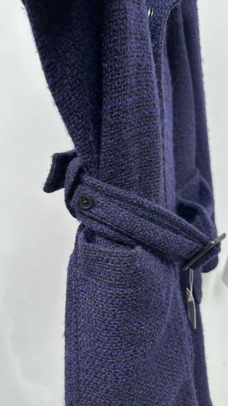 Yohji Yamamoto Pour Homme Double-breast Tweed Wrap Coat