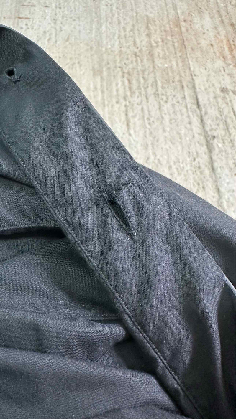 Rick Owens Collar-leather Long Shirt