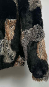 Supreme Patchwork Windstopper Hooded Faux-Fur Jacket
