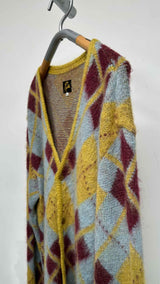 Needles Argyle Check Cardigan