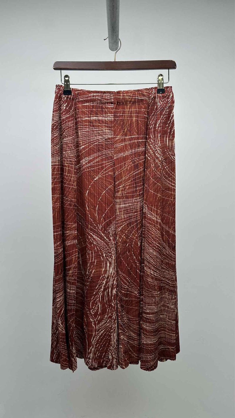 Pleats Please Printed Pleated Wide Pants