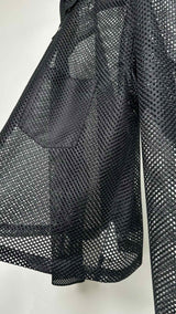 Comme Des Garcons Homme Cropped Mesh Shirt