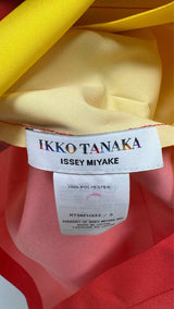 IKKO TANAKA X Issey Miyake N/S Color-blocking Pleated Fold Dress