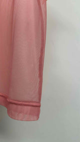 Comme Des Garcons Bow-Detail Mesh Tank Top