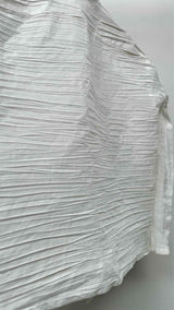 Haat Shibori-Pleat Stand Collar Shirt