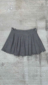 Our Legacy Check Pleated Mini Skirt