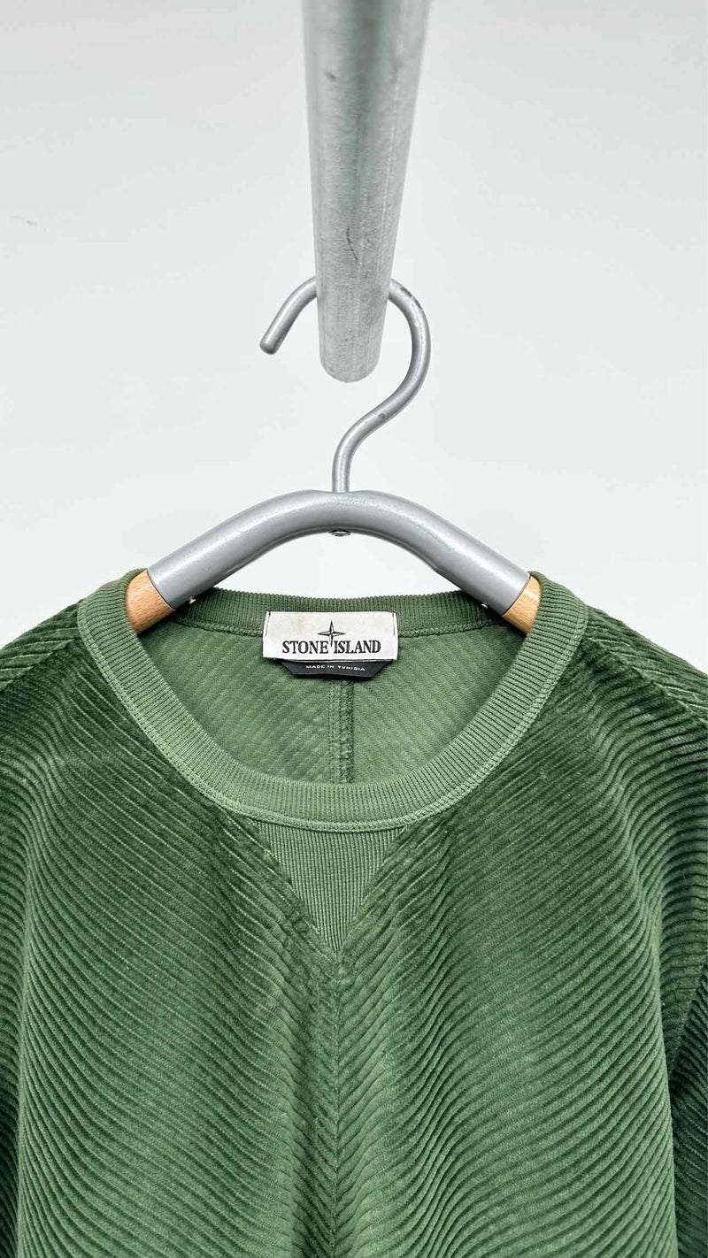 Stone Island Corduroy Elbow-patched Sweatshirt