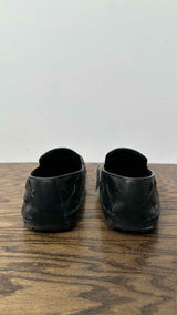 Bottega Veneta Square-toe Intrecciato Leather Slippers