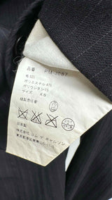 Comme Des Garcons Homme Stand-collar Pin-stripe Jacket