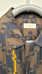 Dries Van Noten S/S Satin Geometric Shirt