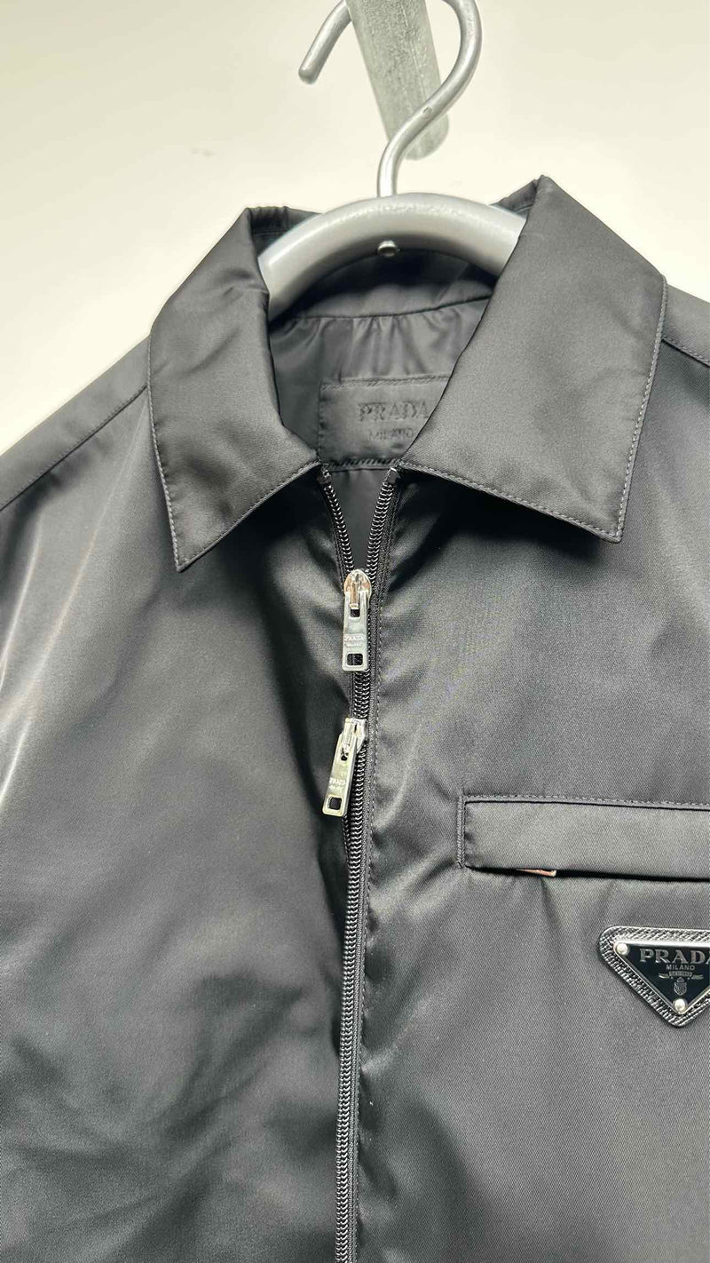 PRADA Zip-up Triangle-logo Re-nylon Work Jacket
