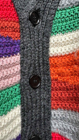 Marni Patchwork Heavy-knit Cardigan