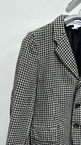 Comme Des Garcons Comme Des Garcons Frill-detailed Check Jacket