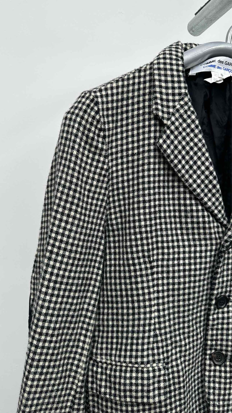 Comme Des Garcons Comme Des Garcons Frill-detailed Check Jacket