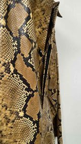 Supreme Leather Snake Trench Coat