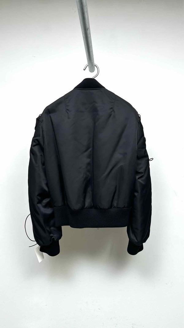 Simone Rocha Lace-up-sleeve Puffer MA-1 Jacket