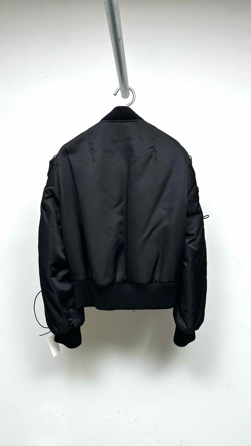 Simone Rocha Lace-up-sleeve Puffer MA-1 Jacket