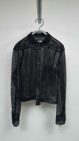 Comme Des Garcons Homme Cropped Mesh Shirt
