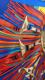 Hermes Cuis Du Desert Printed Silk Scarf