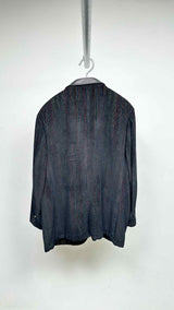 John Varvatos Leather-collar Corduroy Blazer Jacket