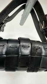 HODAKOVA Buckle Baguette Distressed Bag