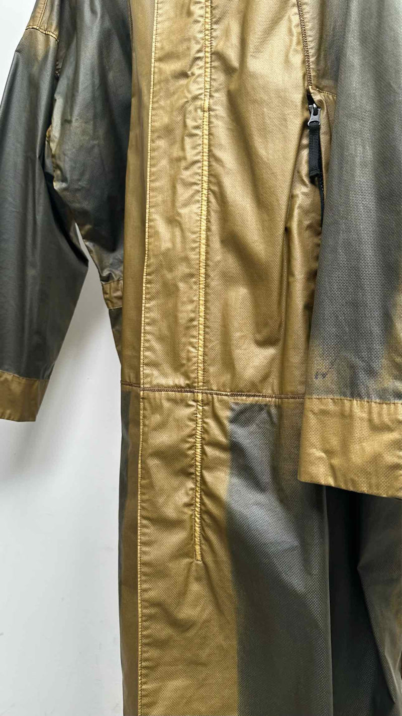 Stone Island Mussola Gommate Longline Hooded Water-resistant Coat