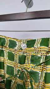 Marni Check Fields Silk Wide Easy Pants