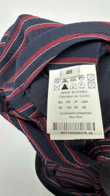 Wooyoungmi Zip-up Stripe Seersucker Coat