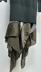 Sacai L/S Layered Knit Dress