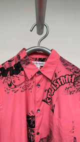 Comme Des Garcons Shirt S/S Graphic Cut-out Shirt