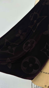 Louis Vuitton Logo Velvet Scarf