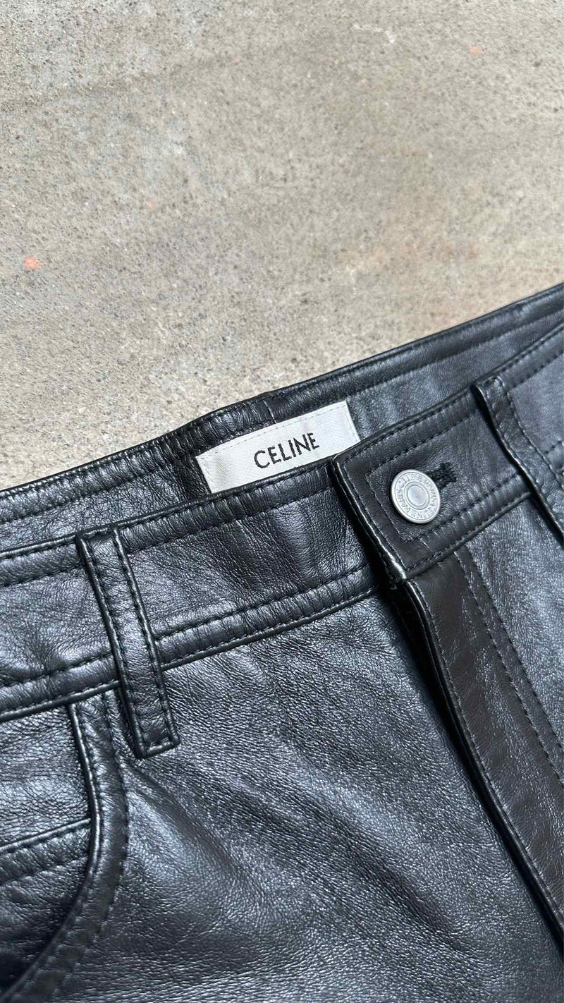 CELINE Leather Pants