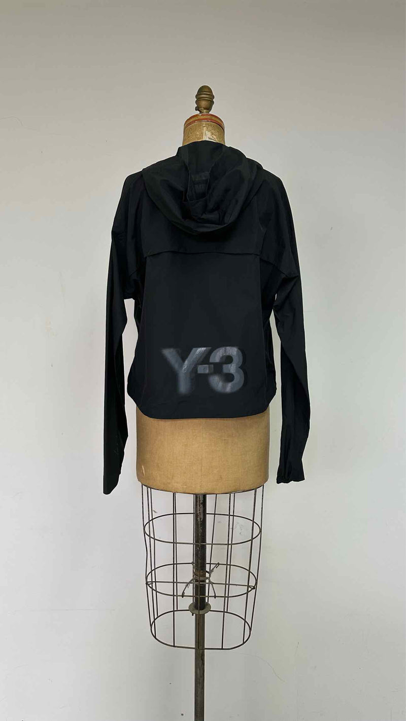 Y-3 Cropped Hooded Running Jacket