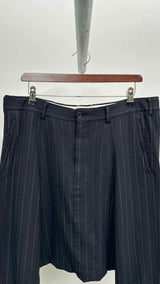 Comme Des Garcons Homme Plus Cropped Drop-Crotch Pin-Stripe Pants