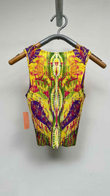 Pleats Please Pleated Printed Tank Top
