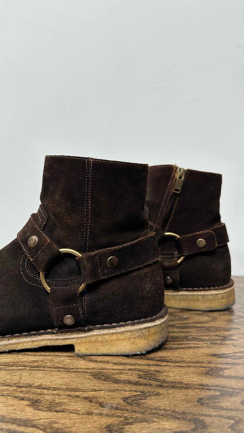 Saint Laurent Suede Wyatt Boots