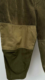 Comme Des Garcons Homme Hybrid Corduroy Cropped Wide Pants