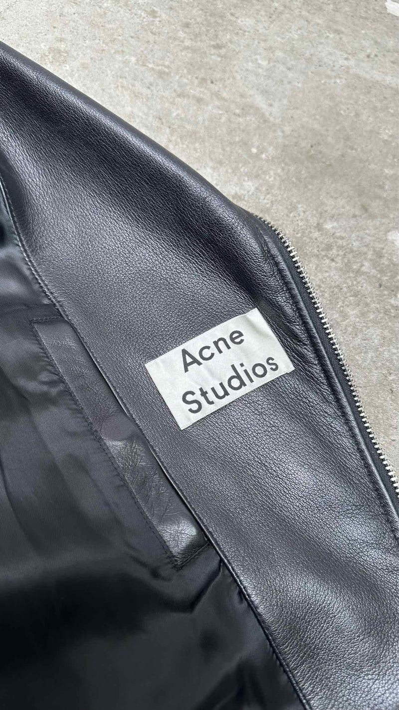 Acne Studios Oversize Riders Leather Jacket