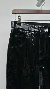 Saint Laurent Sequin Boot-cut Jeans