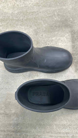 Prada Logo Rubber Boots